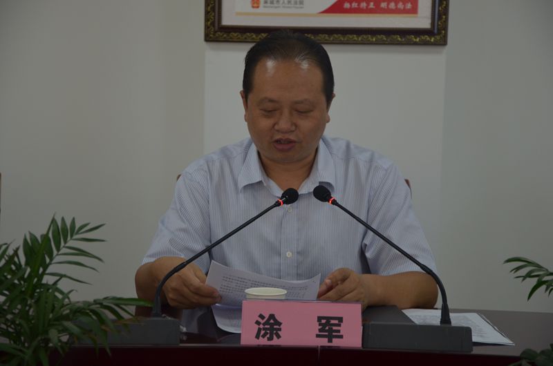 麻城市人大法制委员会主任委员涂军发言.JPG
